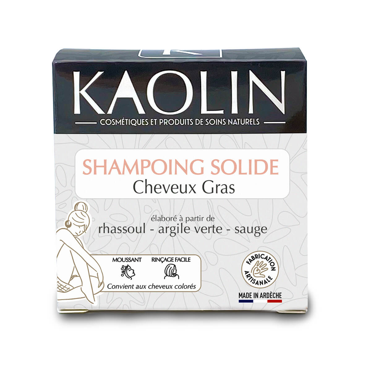 shampoing solide cheveux gras - Kaolin Cosmétiques